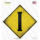Letter I Xing Novelty Diamond Sticker Decal