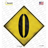 Letter O Xing Novelty Diamond Sticker Decal