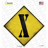 Letter X Xing Novelty Diamond Sticker Decal