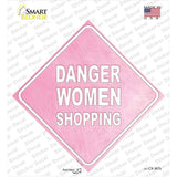 Danger Women Shopping Novelty Diamond Sticker Decal