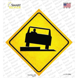 Uneven Pavement Novelty Diamond Sticker Decal