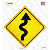 Winding Road Novelty Diamond Sticker Decal