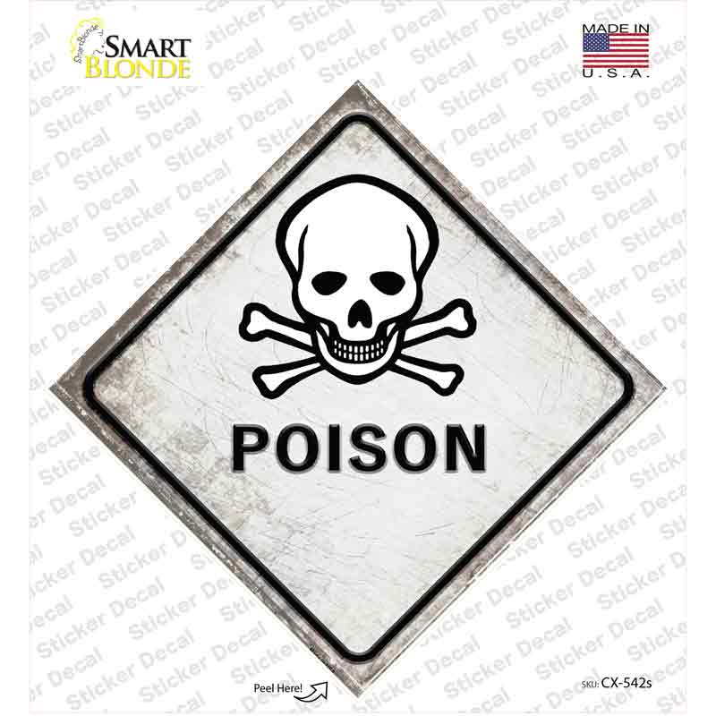 Poison Novelty Diamond Sticker Decal