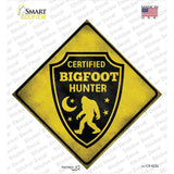 Certified Bigfoot Hunter Novelty Diamond Sticker Decal