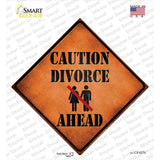 Caution Divorce Ahead Novelty Diamond Sticker Decal