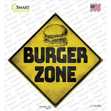 Burger Zone Novelty Diamond Sticker Decal