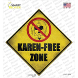 Karen Free Zone Novelty Diamond Sticker Decal
