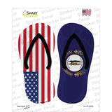 USA|Kentucky Flag Novelty Flip Flops Sticker Decal Small