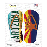 Arizona|AZ Flag Novelty Flip Flops Sticker Decal Small
