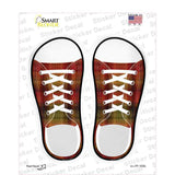 Autumn Plad Novelty Shoe Outlines Sticker Decal Small