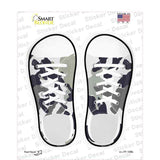 Winter Army Camo Novelty Shoe Outlines Sticker Decal Small