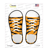 Tiger Print Novelty Shoe Outlines Sticker Decal Small