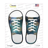 Seashell Aqua Novelty Shoe Outlines Sticker Decal Small