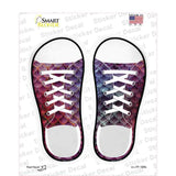 Magenta Scales Novelty Shoe Outlines Sticker Decal Small