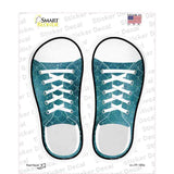 Aqua Scales Novelty Shoe Outlines Sticker Decal Small