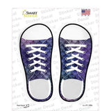 Purple Scales Novelty Shoe Outlines Sticker Decal Small