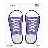Blue|Purple Scales Novelty Shoe Outlines Sticker Decal Small