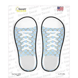 Baby Blue|Gold Scales Novelty Shoe Outlines Sticker Decal Small