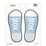 Seahorses Baby Blue Novelty Shoe Outlines Sticker Decal Small