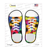 Colored Sunflowers Novelty Shoe Outlines Sticker Decal