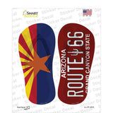 AZ Flag|Route 66 Arizona Novelty Flip Flops Sticker Decal Small
