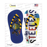 PA Flag|Steelers Strip Art Novelty Flip Flops Sticker Decal Small