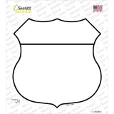 White Novelty Highway Shield Sticker Decal