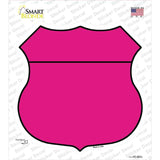 Pink Novelty Highway Shield Sticker Decal