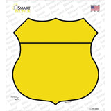 Yellow Novelty Highway Shield Sticker Decal