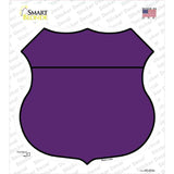 Purple Novelty Highway Shield Sticker Decal