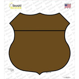 Brown Novelty Highway Shield Sticker Decal