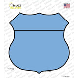 Light Blue Novelty Highway Shield Sticker Decal
