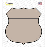 Tan Novelty Highway Shield Sticker Decal