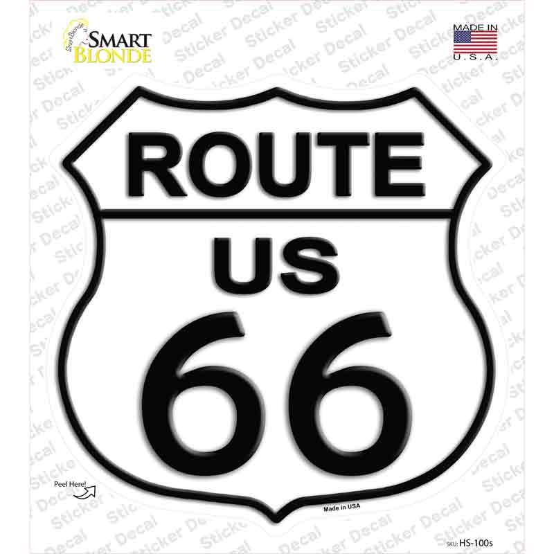 Route 66 Novelty Highway Shield Sticker Decal