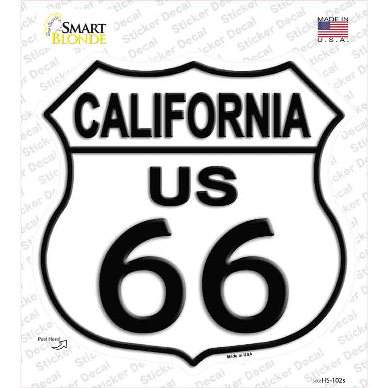 California Route 66 Novelty Highway Shield Sticker Decal