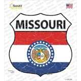 Missouri Flag Novelty Highway Shield Sticker Decal