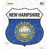 New Hampshire Flag Novelty Highway Shield Sticker Decal