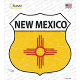 New Mexico Flag Novelty Highway Shield Sticker Decal