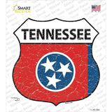 Tennessee Flag Novelty Highway Shield Sticker Decal