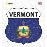 Vermont Flag Novelty Highway Shield Sticker Decal