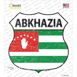 Abkhazia Flag Shield Novelty Highway Shield Sticker Decal
