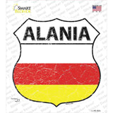 Alania Flag Novelty Highway Shield Sticker Decal