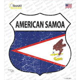 American Samoa Flag Novelty Highway Shield Sticker Decal