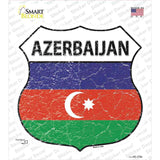 Azerbaijan Flag Novelty Highway Shield Sticker Decal