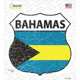 Bahamas Flag Novelty Highway Shield Sticker Decal