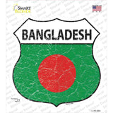 Bangladesh Flag Novelty Highway Shield Sticker Decal