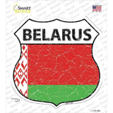Belarus Flag Novelty Highway Shield Sticker Decal