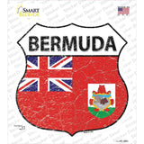 Bermuda Flag Novelty Highway Shield Sticker Decal