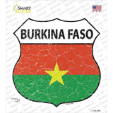 Burkina Faso Flag Novelty Highway Shield Sticker Decal