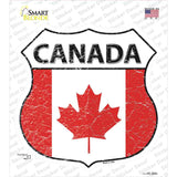 Canada Flag Novelty Highway Shield Sticker Decal